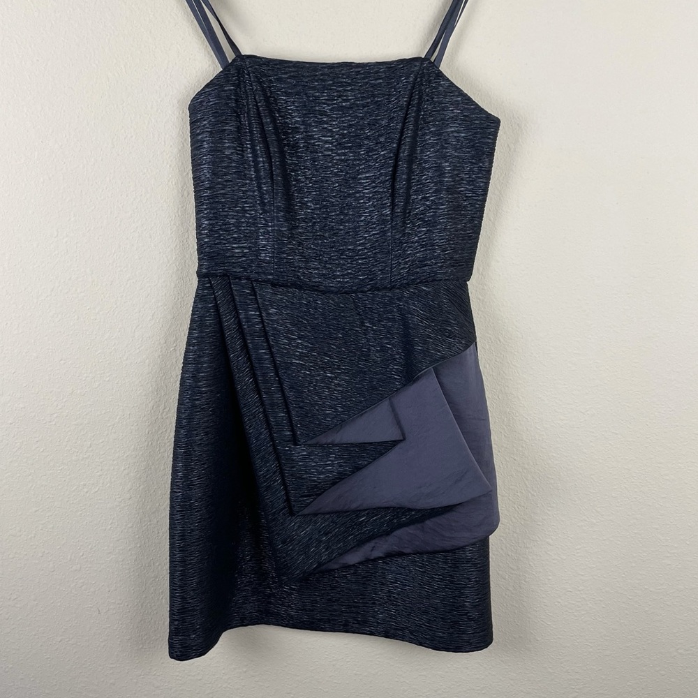 Bcbgeneration shoulderless black mini dress sz 0